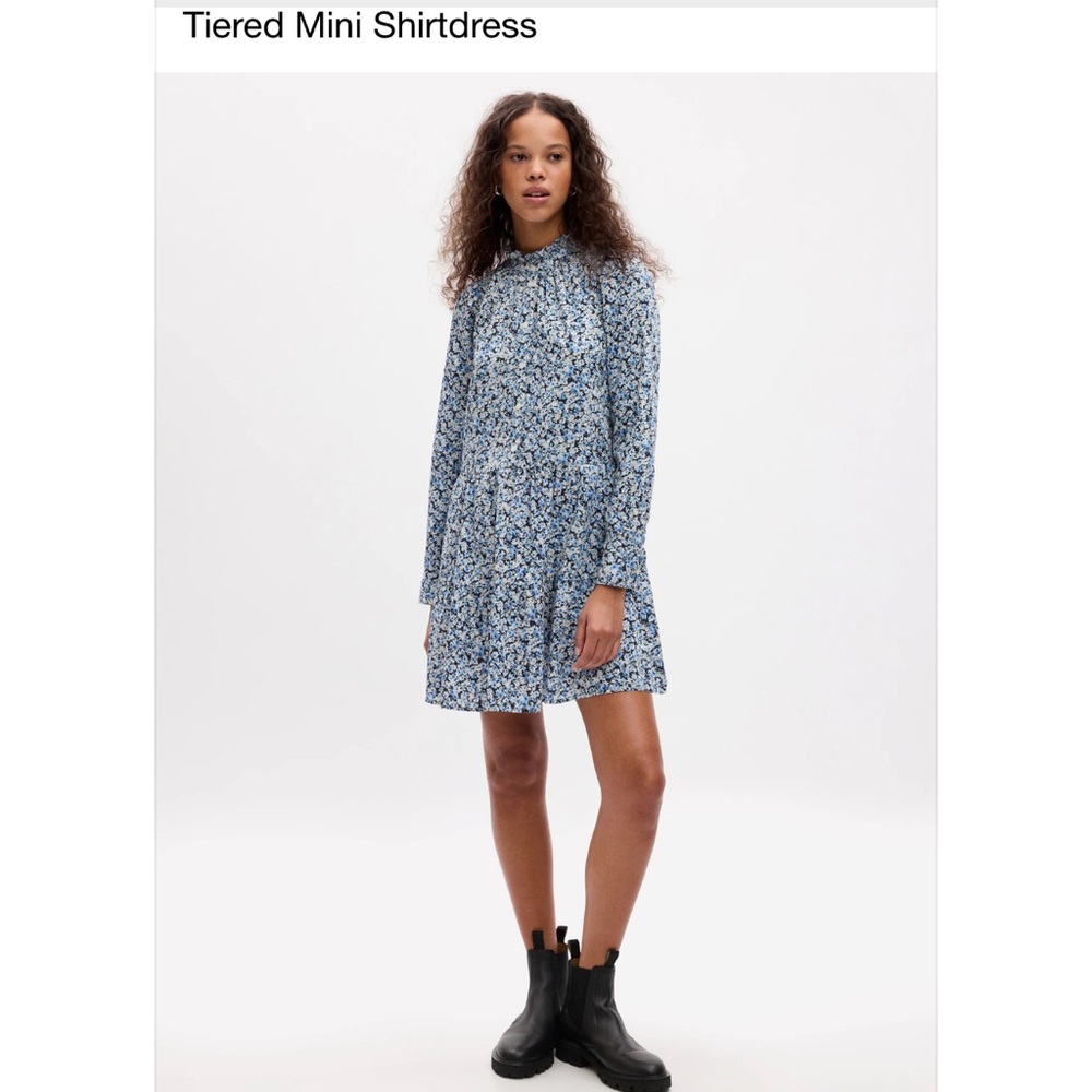 GAP Blue Floral Mini Dress